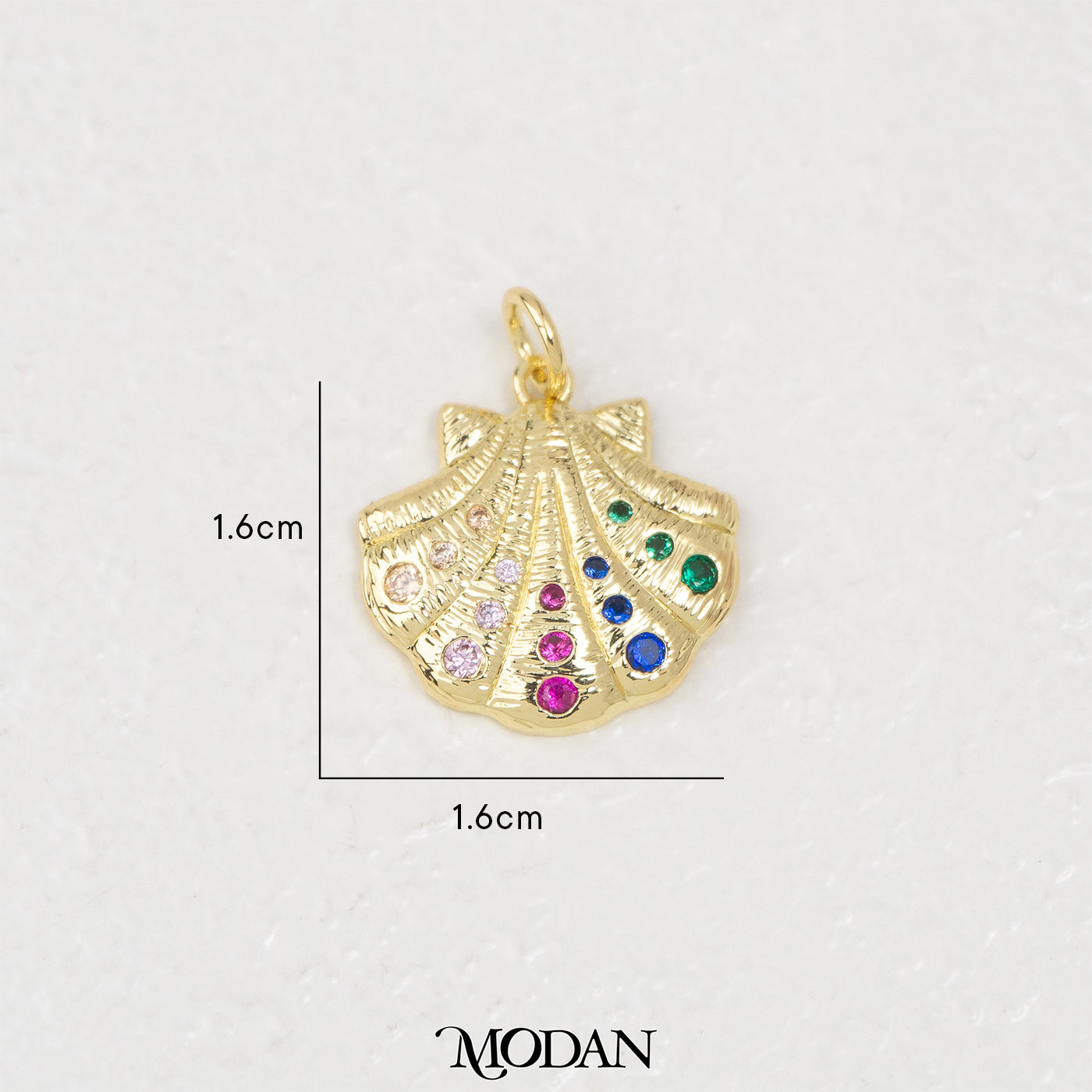 Colorful Seashell Ocean DIY Charm Liontin Kerang Laut Hypoallergenic Gold Filled