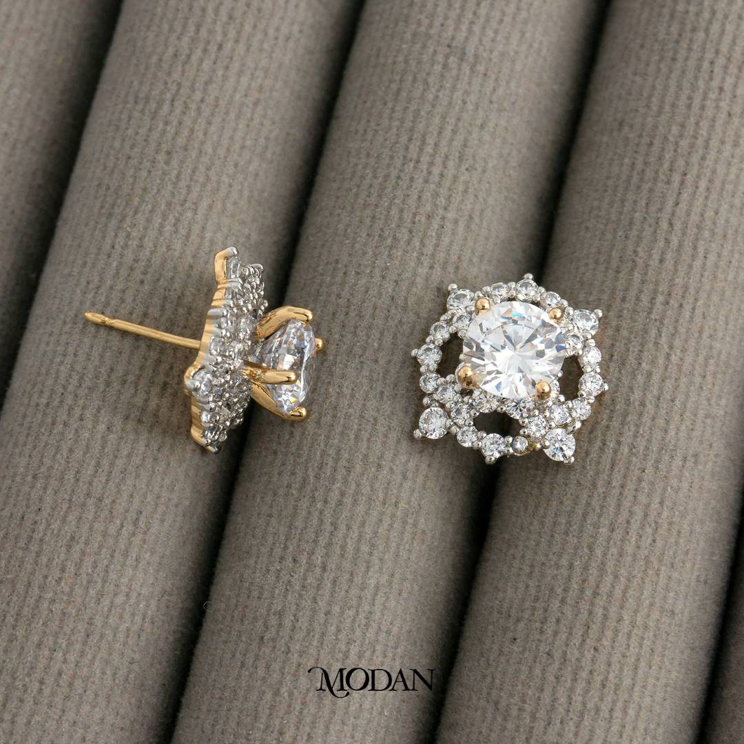 Celestial Star Stud Earrings Anting Tusuk Bintang Hypoallergenic Gold Plated