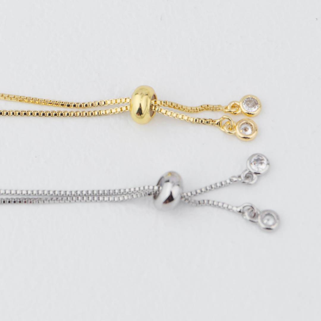 Unfinished Beads Adjustable Bracelet DIY Gelang Adjustable Biji Lada Hypoallergenic Gold Filled