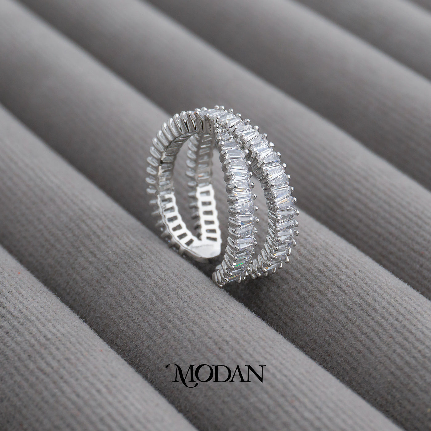 Micro Paved Cross Stackable Adjustable Ring Cincin X Adjustable Hypoallergenic Gold Plated