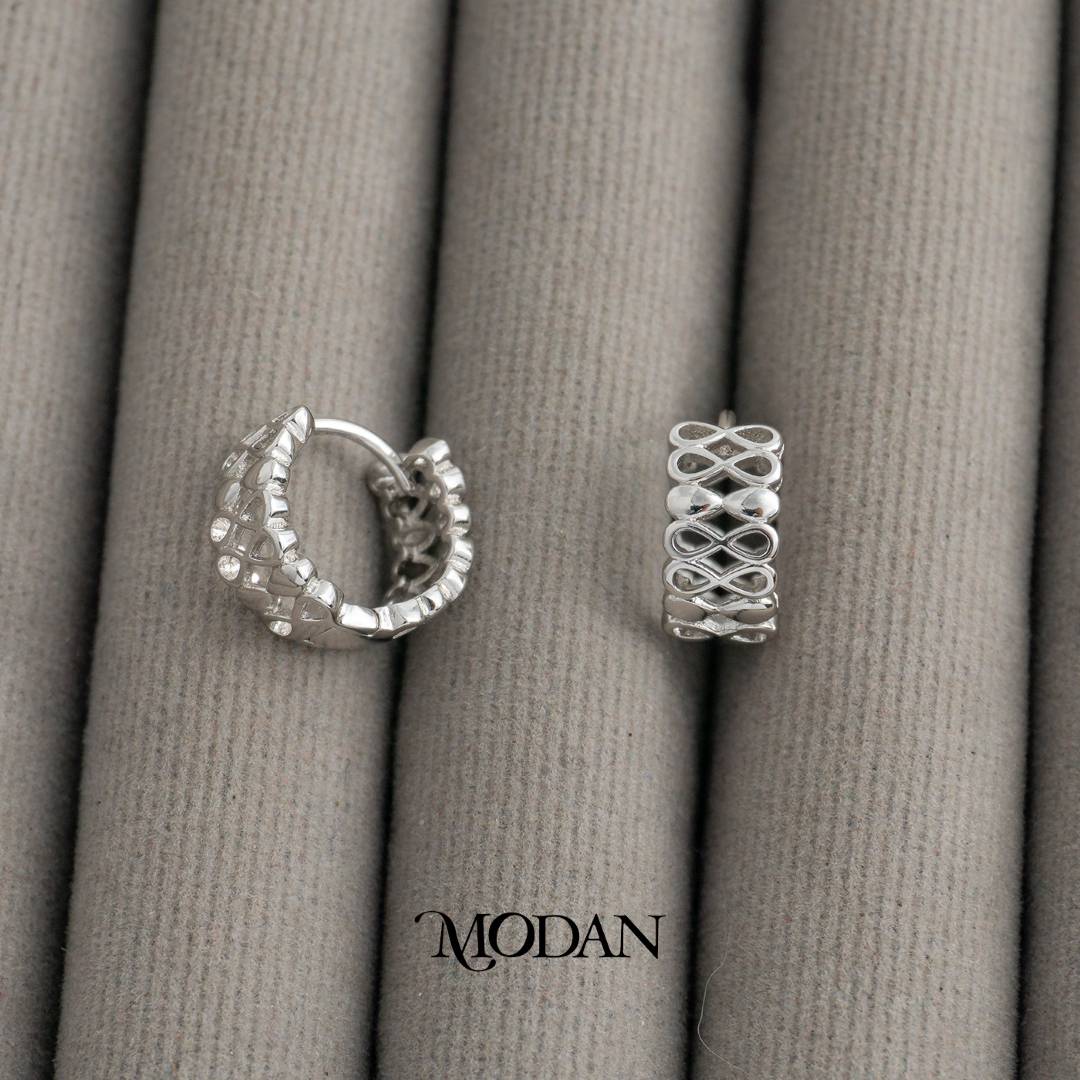 Open Filigree Huggie Hoop Earrings Anting Bulat Klasik Hypoallergenic Gold Plated