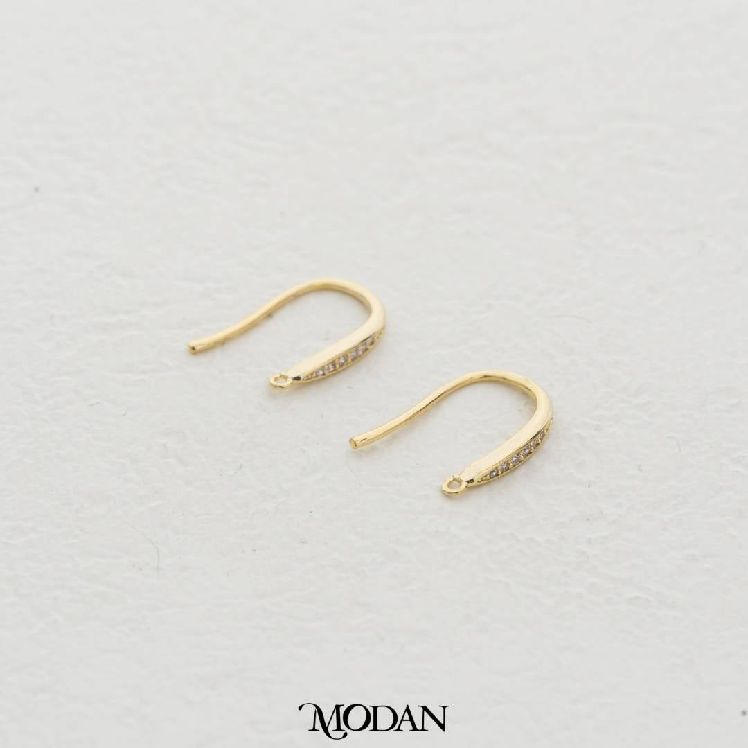 Simple Bar Earring DIY Earrings Findings Pengait Anting Gantung Unfinished Hypoallergenic Gold Plated