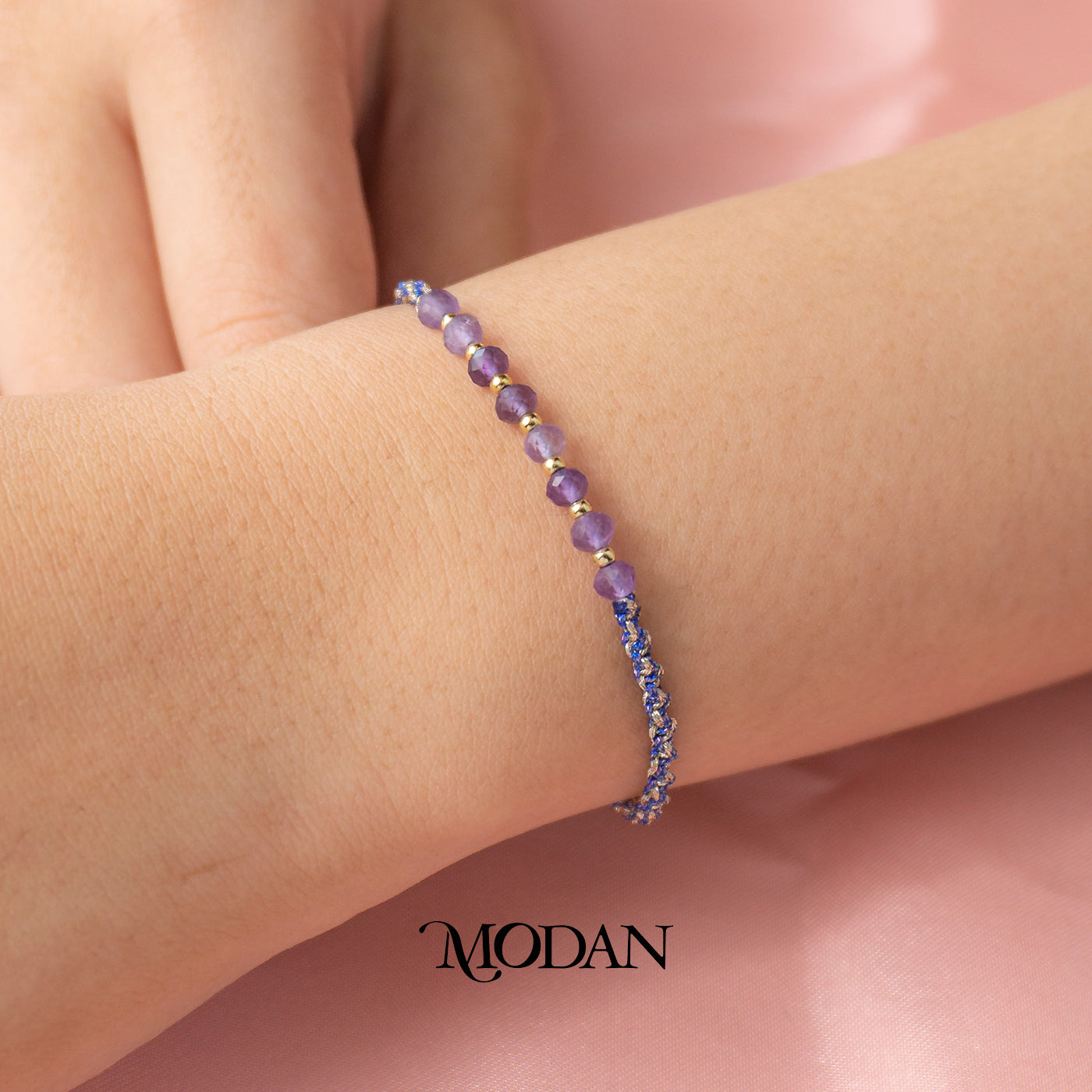 Summer Colorful Beads Beach Style Adjustable Bracelet Gelang Tali Serut Warna Warni Hypoallergenic Gold Plated