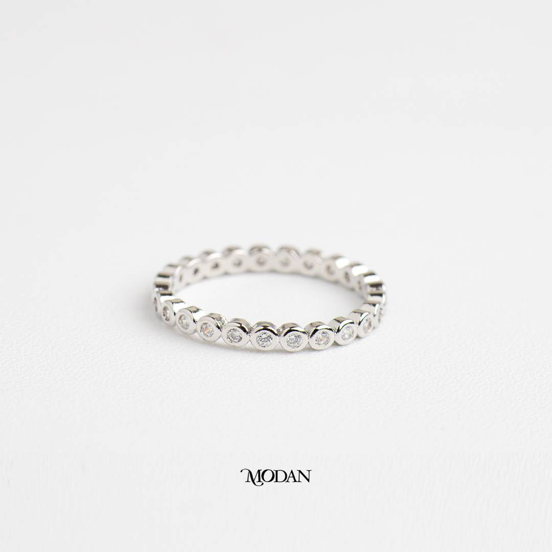Sparkling Circle Buble Ring Cincin Bulat Gelembung Hypoallergenic Gold Plated