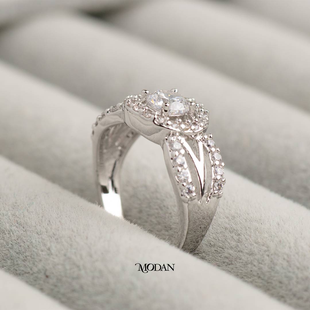 Elegant Twisted Shank Ring Cincin Model Kepang Pesta Hypoallergenic Gold Plated