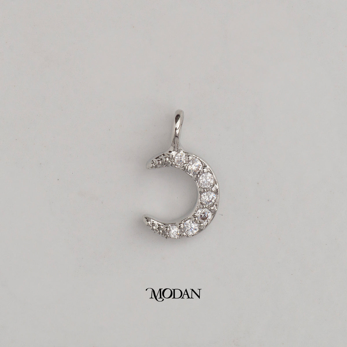 Tiny Crescent Moon DIY Charm Liontin Bulan Hypoallergenic Gold Plated