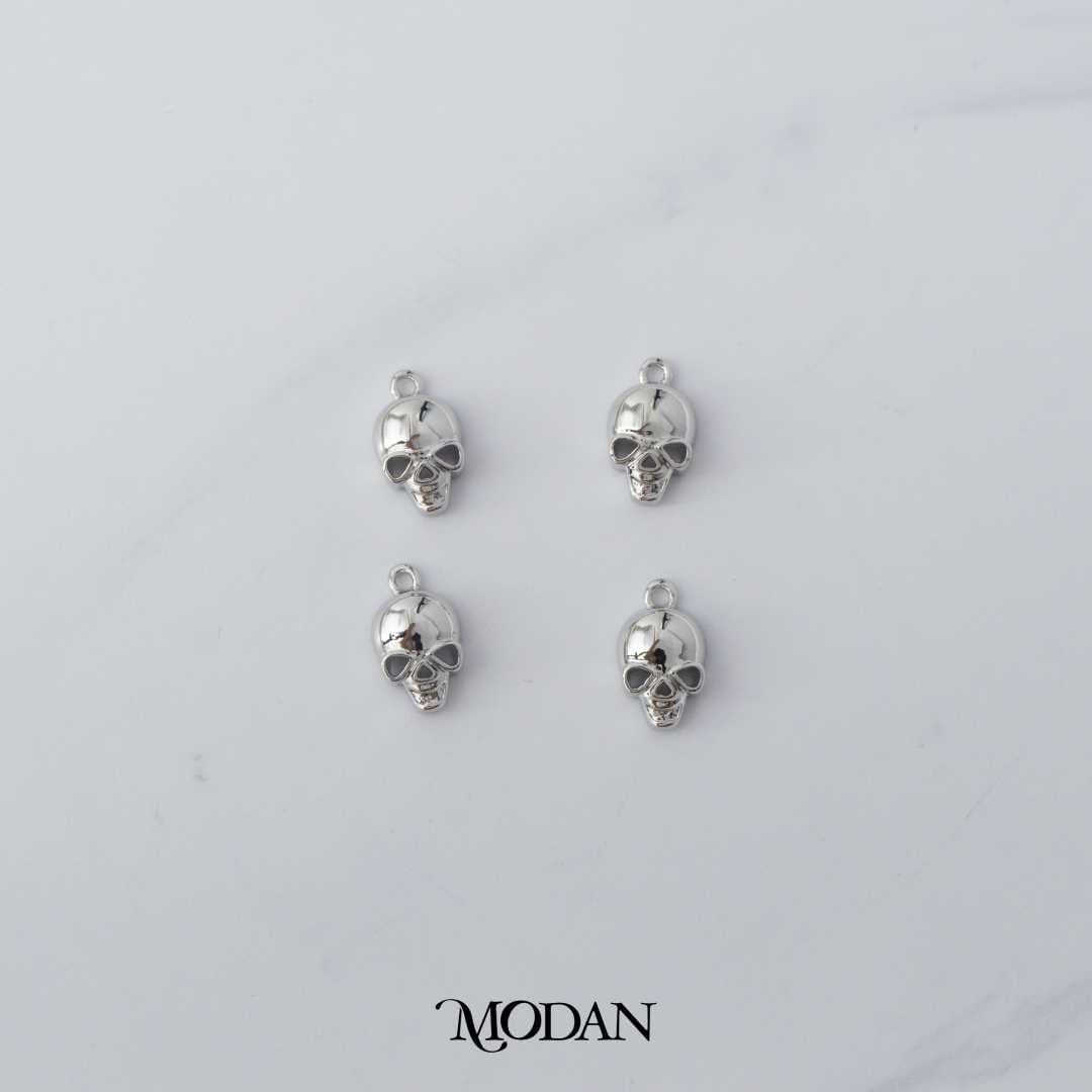 Mini Skull DIY Charm Liontin Tengkorak Hypoallergenic Gold Filled