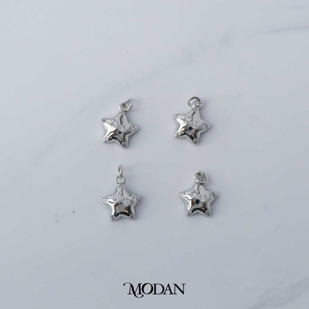 Dotted Star DIY Charm Bintang Hypoallergenic Gold Plated