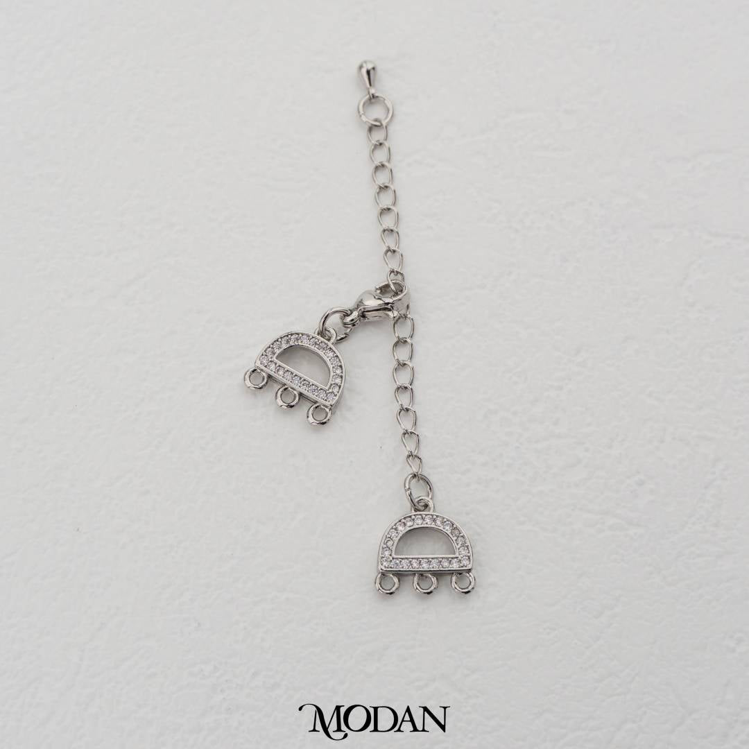 Detangler D Shaped with Extender DIY Kaitan Kalung Bentuk Huruf D Hypoallergenic Gold Filled