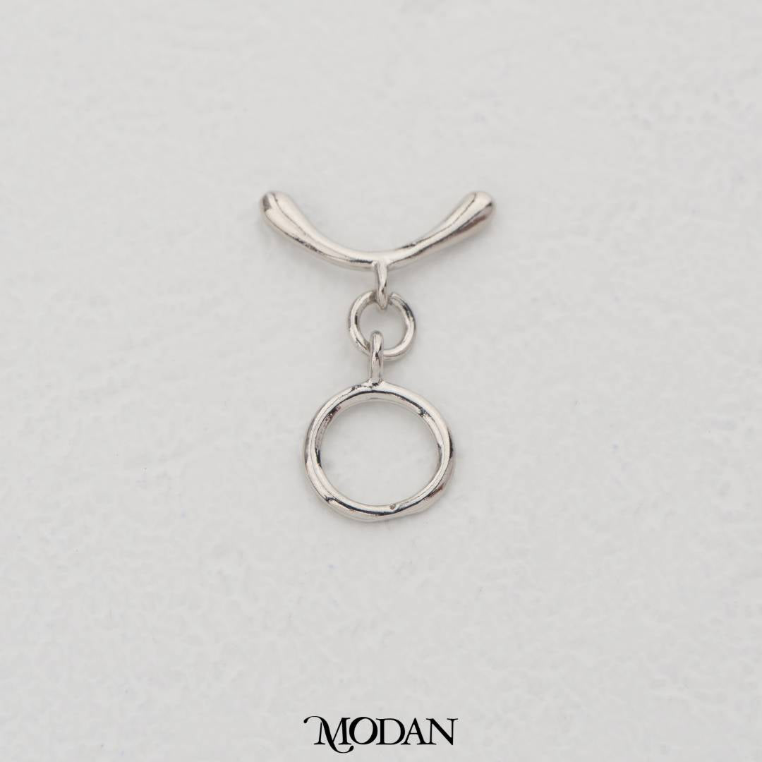23mm Mini Round Curved Bar Toggle Clasp DIY Pengait Gelang Bulat Hypoallergenic Gold Filled