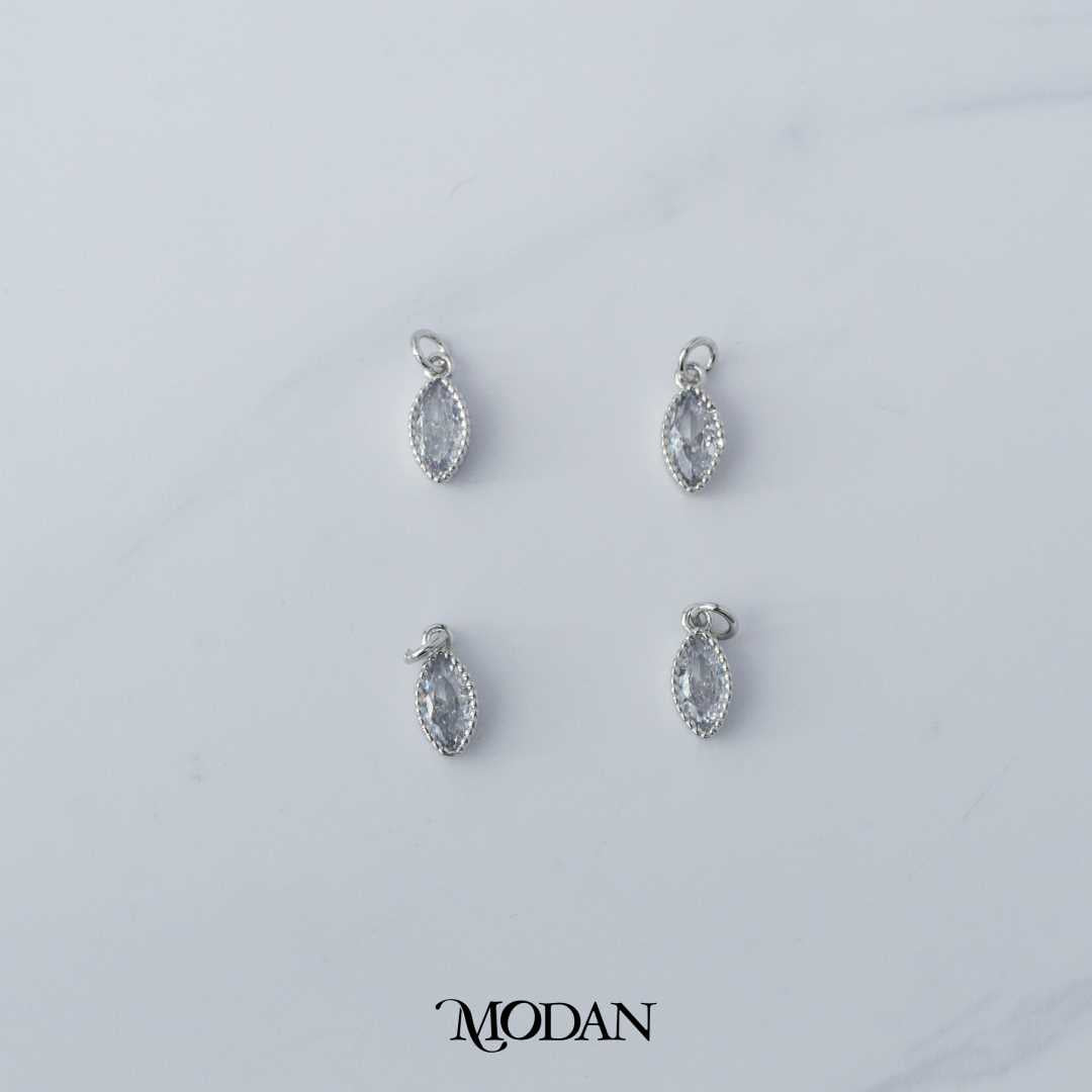 5mm Teardrop Bezel DIY Charm Liontin Tetes Air Mata Berlian Elegant Hypoallergenic Gold Filled
