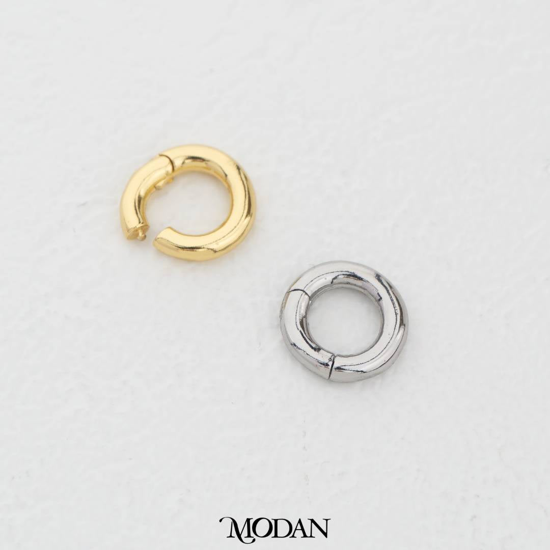 Round Pull Up Clasp in Gold and Silver DIY Pengait Kalung/Gelang Hypoallergenic Gold Filled