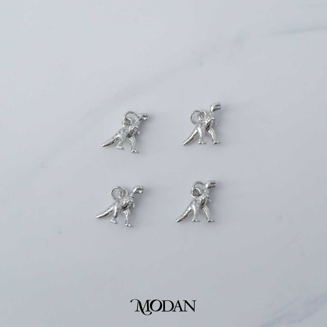 Mini Dinosaur Animal Charm DIY Charm Liontin Hewan Dinosaurus Hypoallergenic Gold Filled