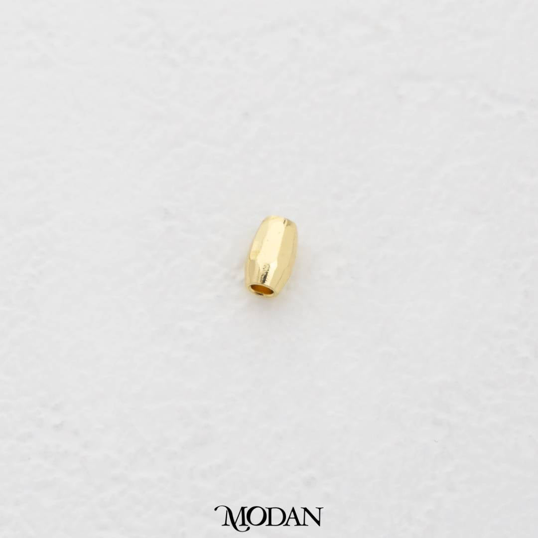 (10pcs) 6mm Plain Tube Spacer Beads DIY Pembatas Manik Gelang/Kalung Pipa Hypoallergenic Gold Filled