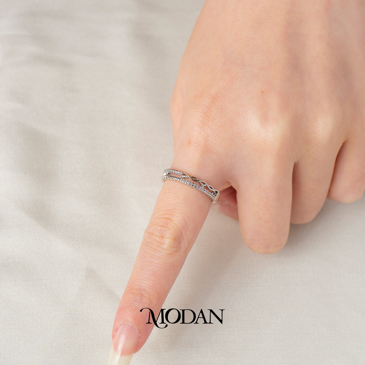 Dainty Braided Hollow Open Ring Cincin Anyaman Kepang Ramping Hypoallergenic Gold Plated