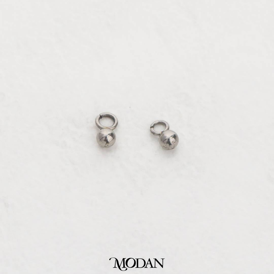 (10pcs) Tiny Ball Round Charm for Chain DIY Liontin Kecil Bulat Polos untuk Rantai Hypoallergenic Gold Filled