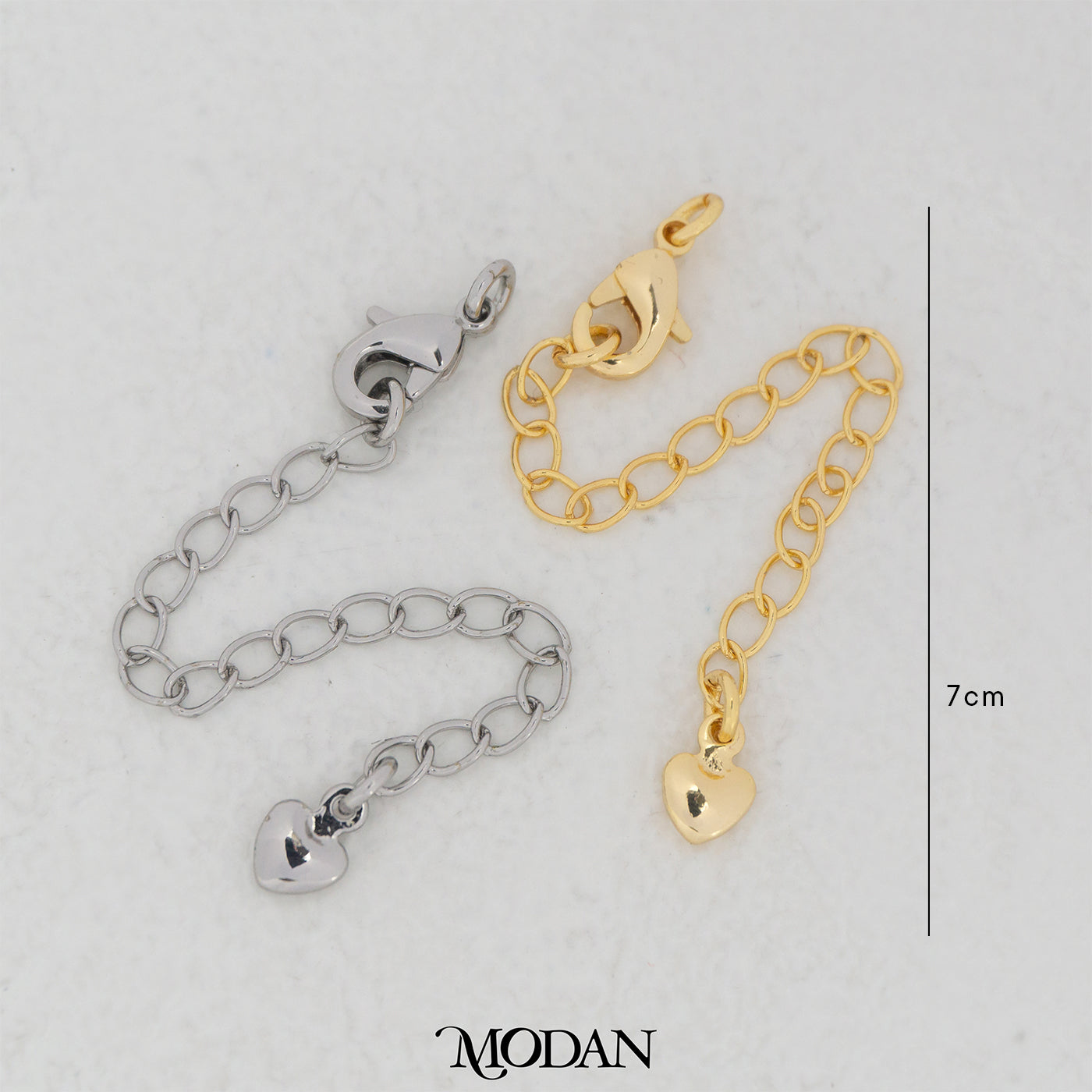 (70mm) Extender Chain with Lobster Clasp DIY Rantai Tambahan Kalung/Gelang DIY Hypoallergenic Gold Filled