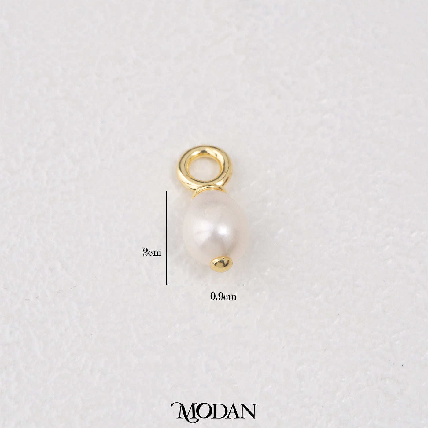 Oval Round Freshwater Pearl Charm DIY Pendant Liontin Mutiara Air Tawar Hypoallergenic Gold Filled