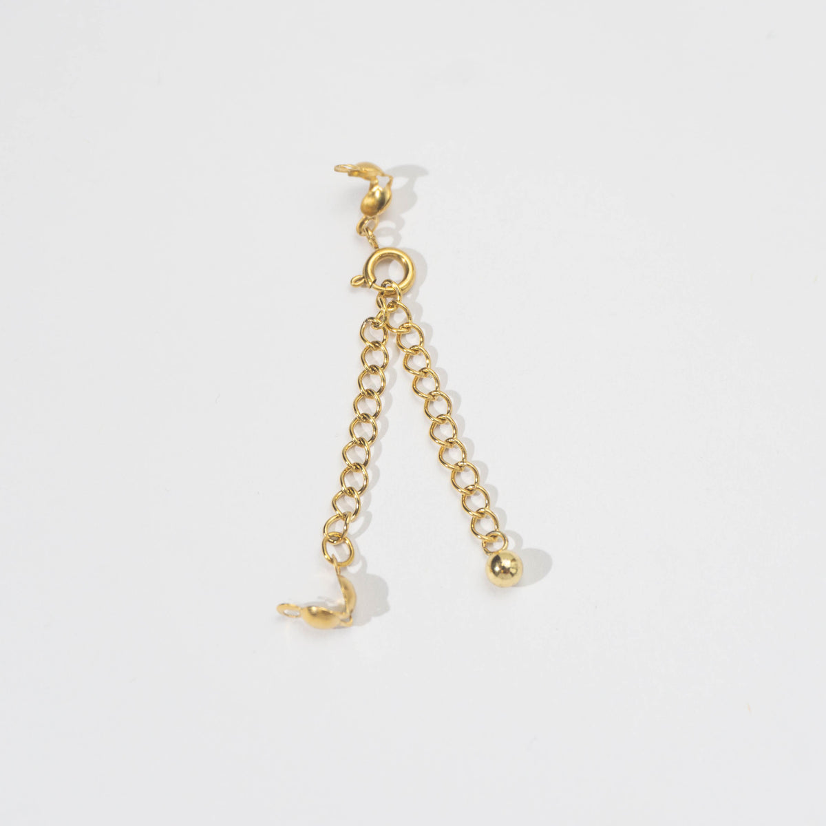 6cm Extender Chain With Crimp Beads Knot DIY Rantai Tambahan dan Kodokan Kalung/Gelang Hypoallergenic Stainless Steel