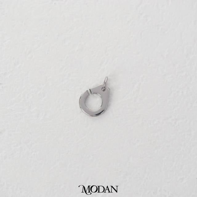 Plain Single Handcuff Charm DIY Charm Liontin Kalung/Gelang Bentuk Borgol Polos Hypoallergenic Gold Filled
