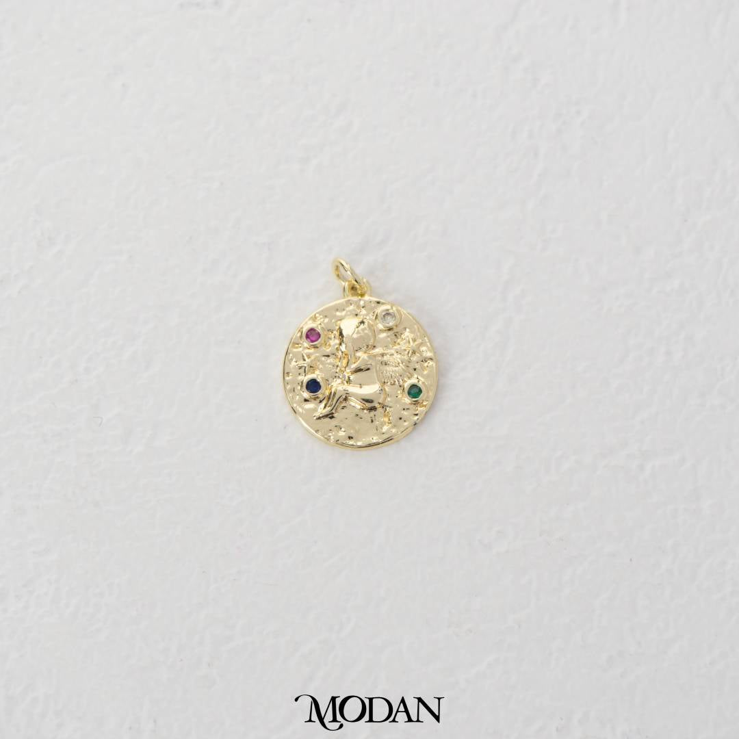 Mini Colorful Baby Angel Round Charm DIY Charm Liontin Bayi Malaikat Hypoallergenic Gold Filled