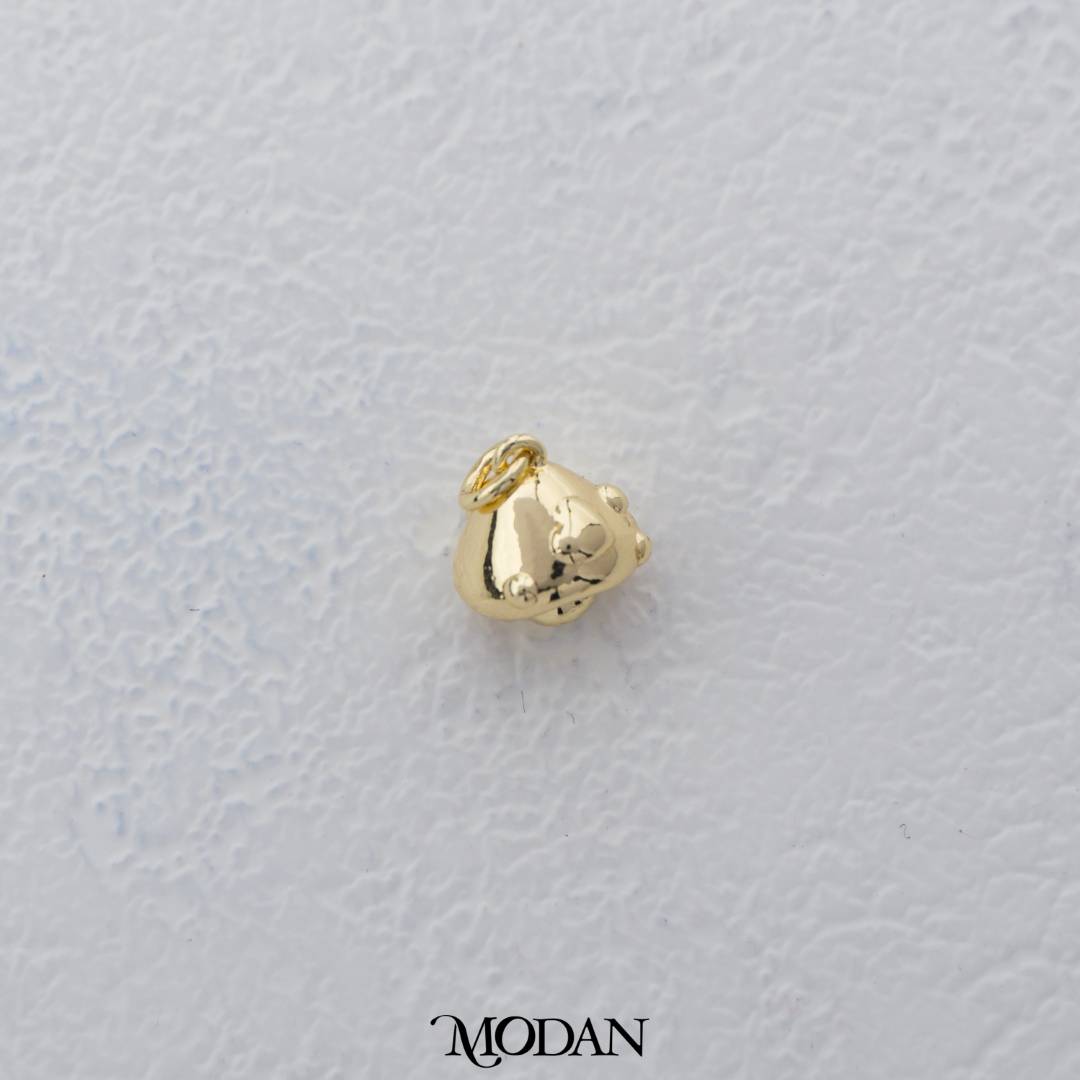 Mini Mushroom Charm DIY Charm Liontin Jamur Hypoallergenic Gold Filled
