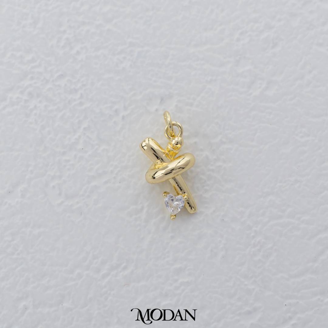 Simple Spiral Charm DIY Charm Liontin Spiral Hypoallergenic Gold Filled