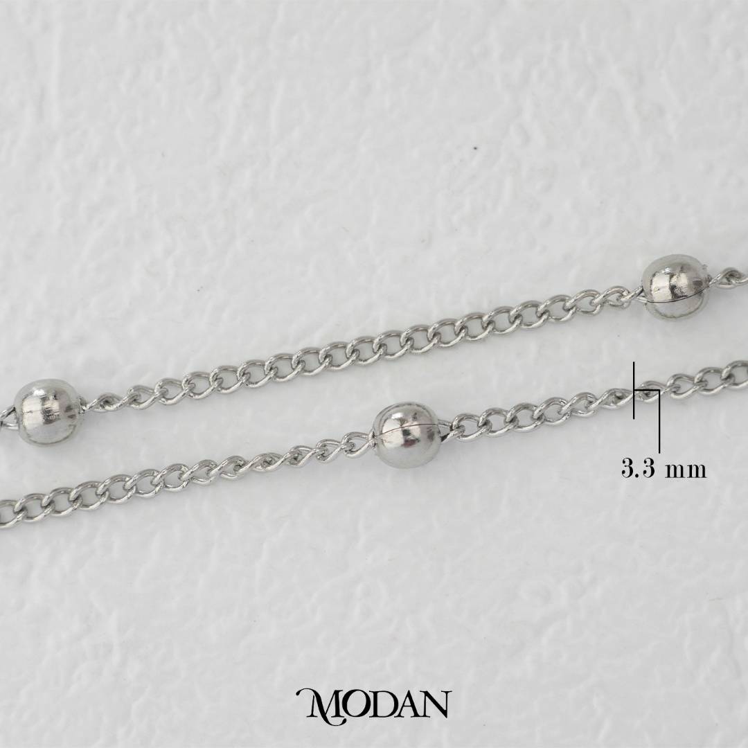 (3.3mm) (1meter) Singapore Satellite Chain Unfinished DIY Chain Rantai Kalung Gelang Meteran Hypoallergenic Gold Filled