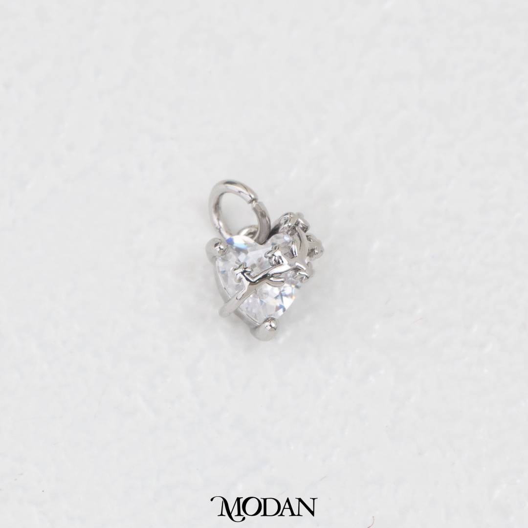 Colorful Graceful Heart Meaningful Charm DIY Charm Liontin Kalung/Gelang Hati Bermakna Hypoallergenic Gold Filled