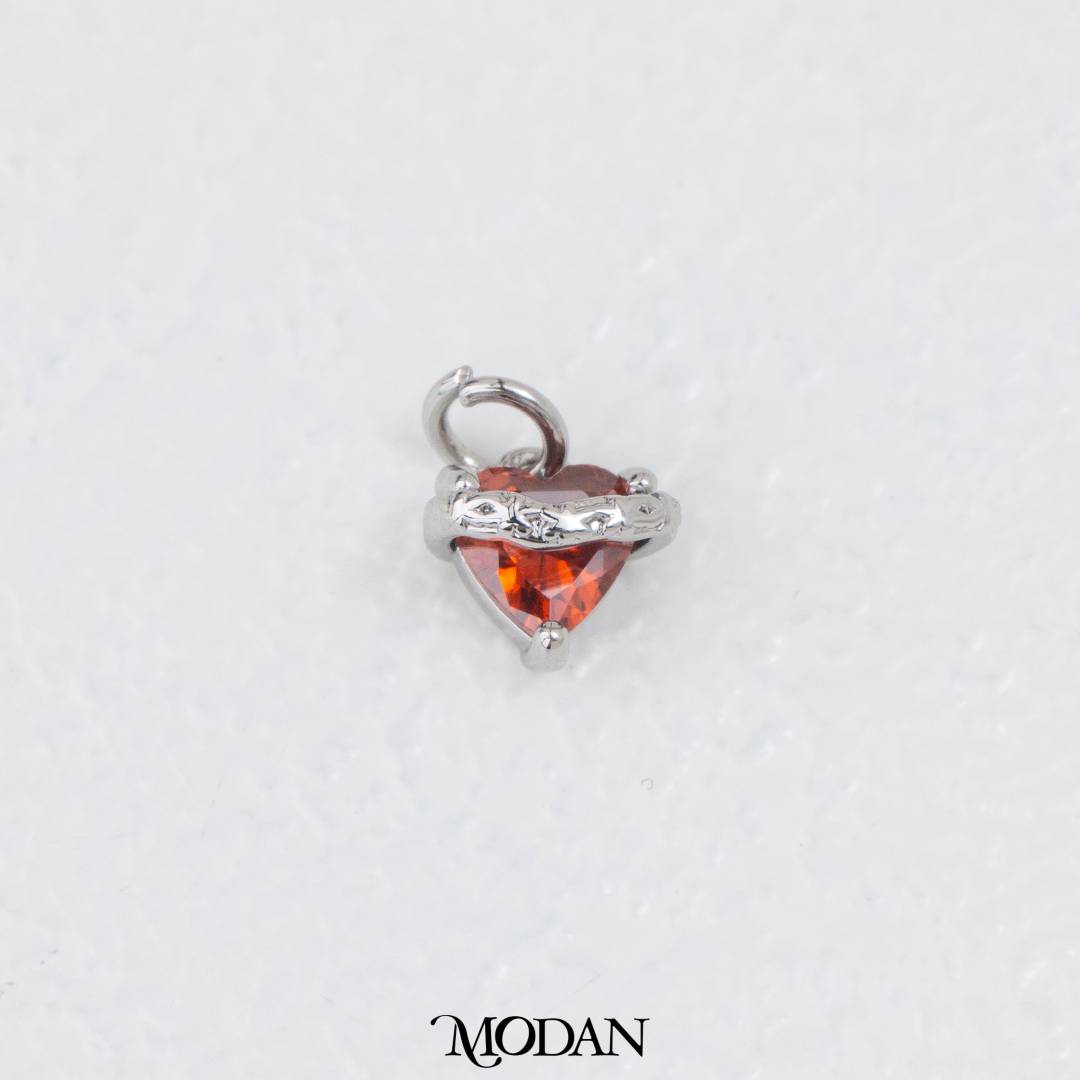 Colorful Strength Heart Meaningful Charm DIY Charm Liontin Kalung/Gelang Hati Bermakna Hypoallergenic Gold Filled