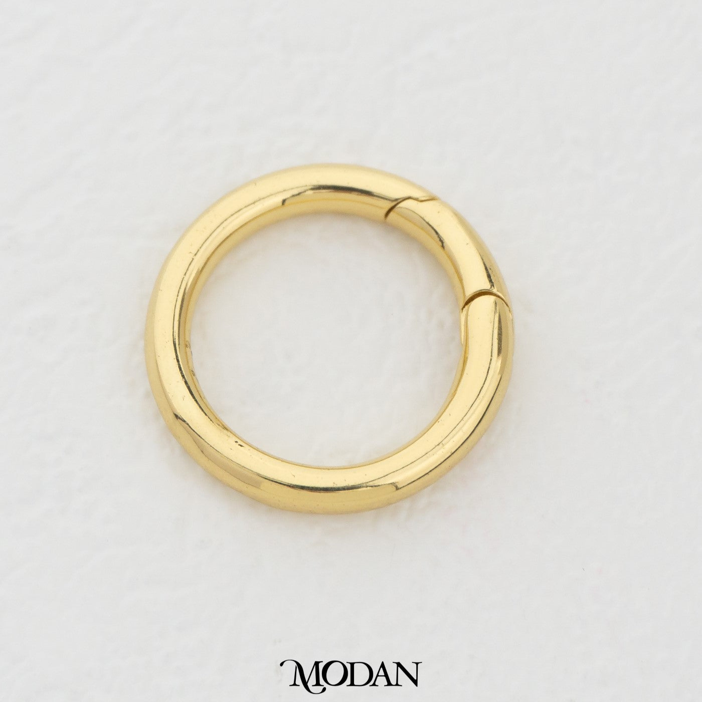(20mm) Spring O Push Gate Hook DIY Necklace Closure Pengait Ring O Bulat Hypoallergenic Gold Filled