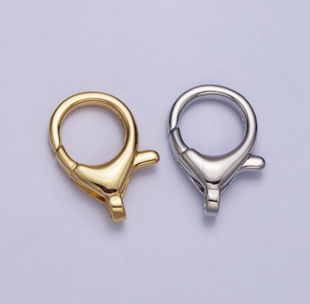 Round Lobster Clasps DIY Necklace Closure Pengait Aksesoris Hypoallergenic Gold Filled