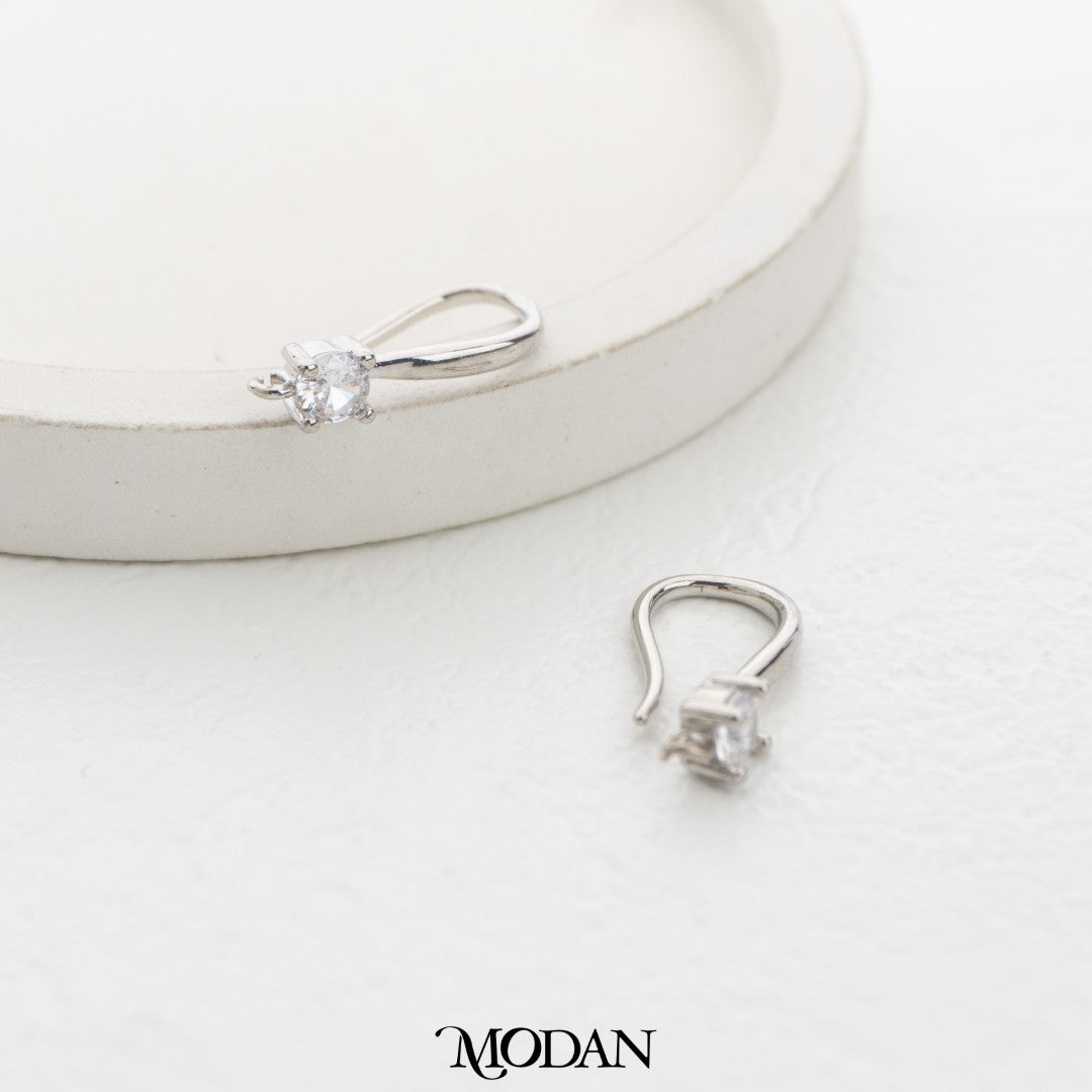(18.5mm) Plain Solitaire Hook Earrings DIY Earrings Findings Pengait Anting Gantung Unfinished Hypoallergenic Gold Filled