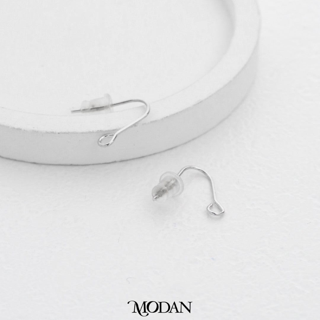 (13.7mm) Plain Hook Earrings Findings Pengait Anting Gantung Polos Unfinished Hypoallergenic Gold Plated
