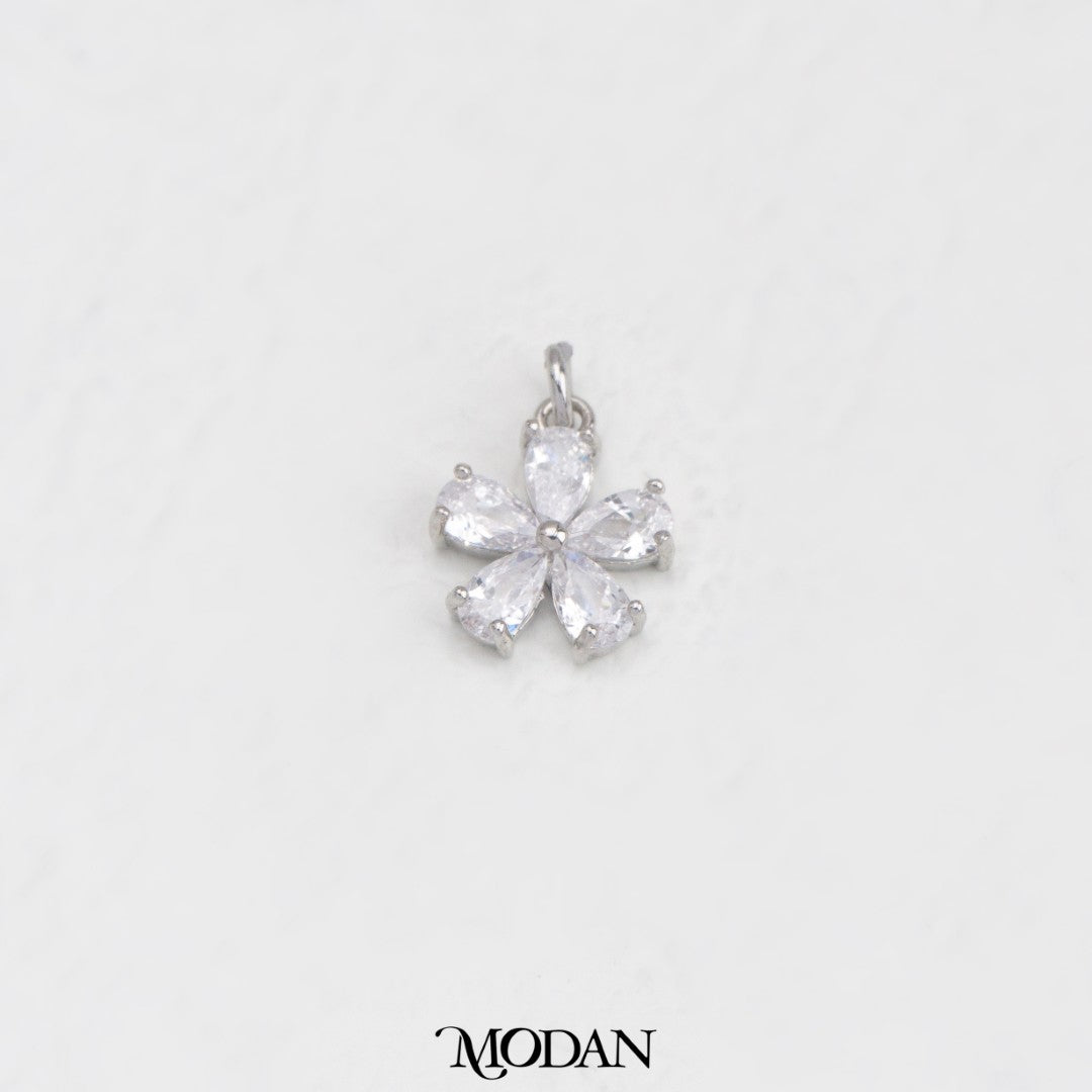 Minimalist Daisy Flower DIY Charm Liontin Bunga Lily Minimalis Hypoallergenic Gold Filled
