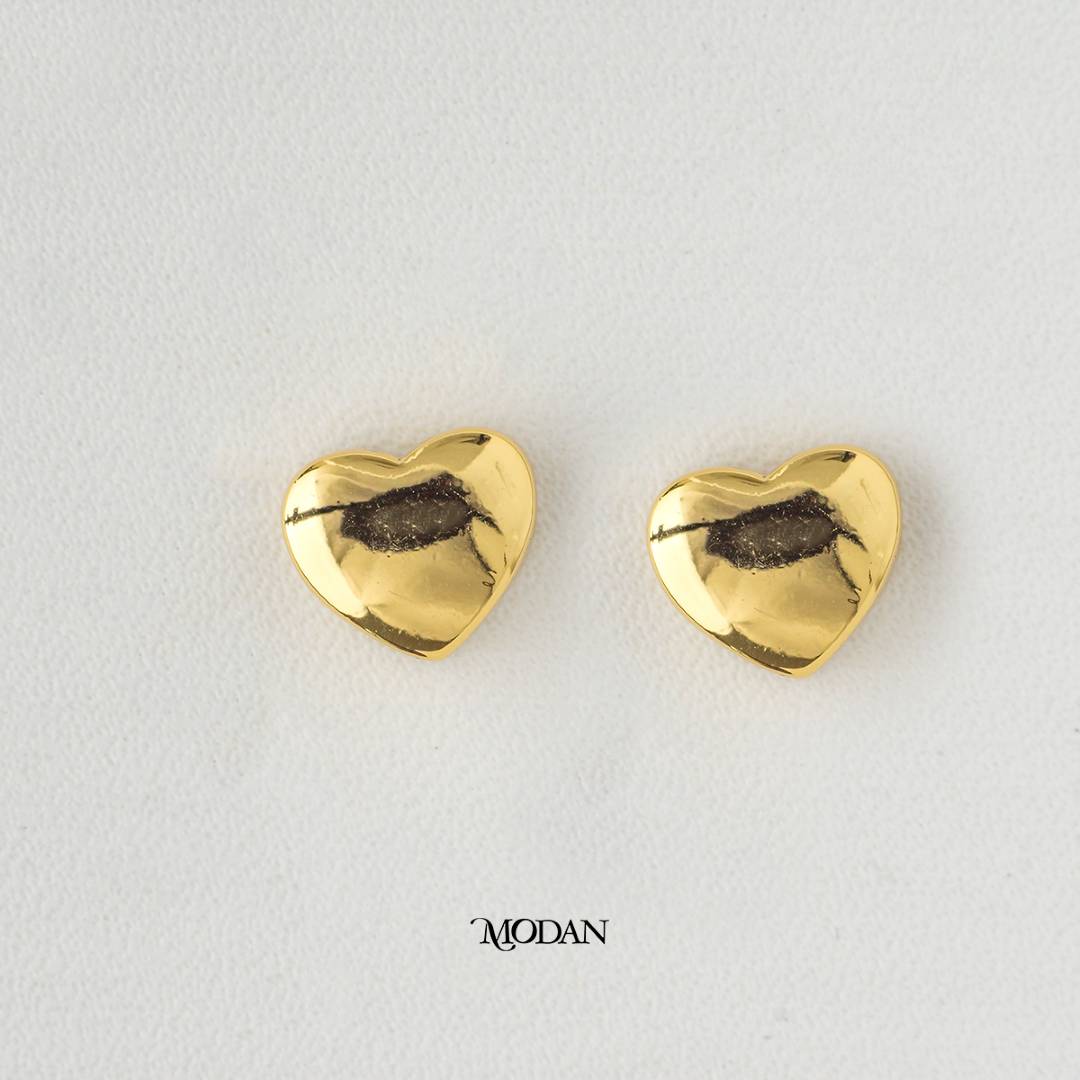 Minimalist Love Heart Spacer DIY Beads Stopper Manik Pembatas Bentuk Hati Hypoallergenic Gold Plated