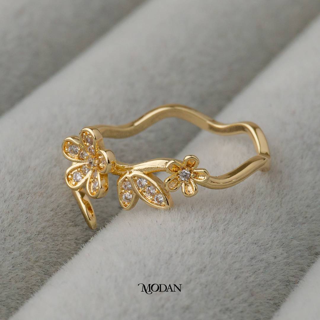 Blooming Dainty Daisy Ring Cincin Bunga Daisy Hypoallergenic Gold Plated