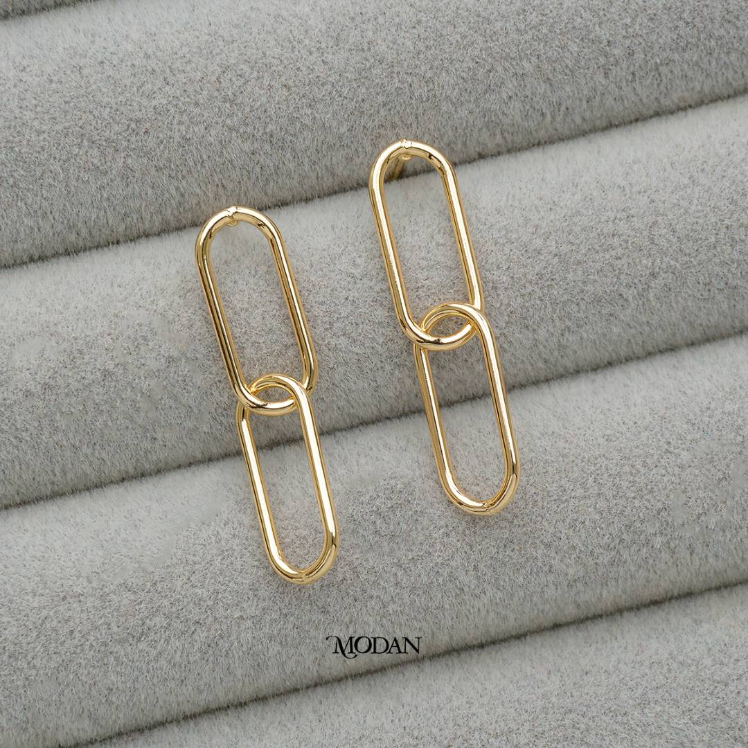 Chained Dangle Stud Earring DIY Earrings Findings Pengait Anting Tusuk Gantung Unfinished Hypoallergenic Gold Filled