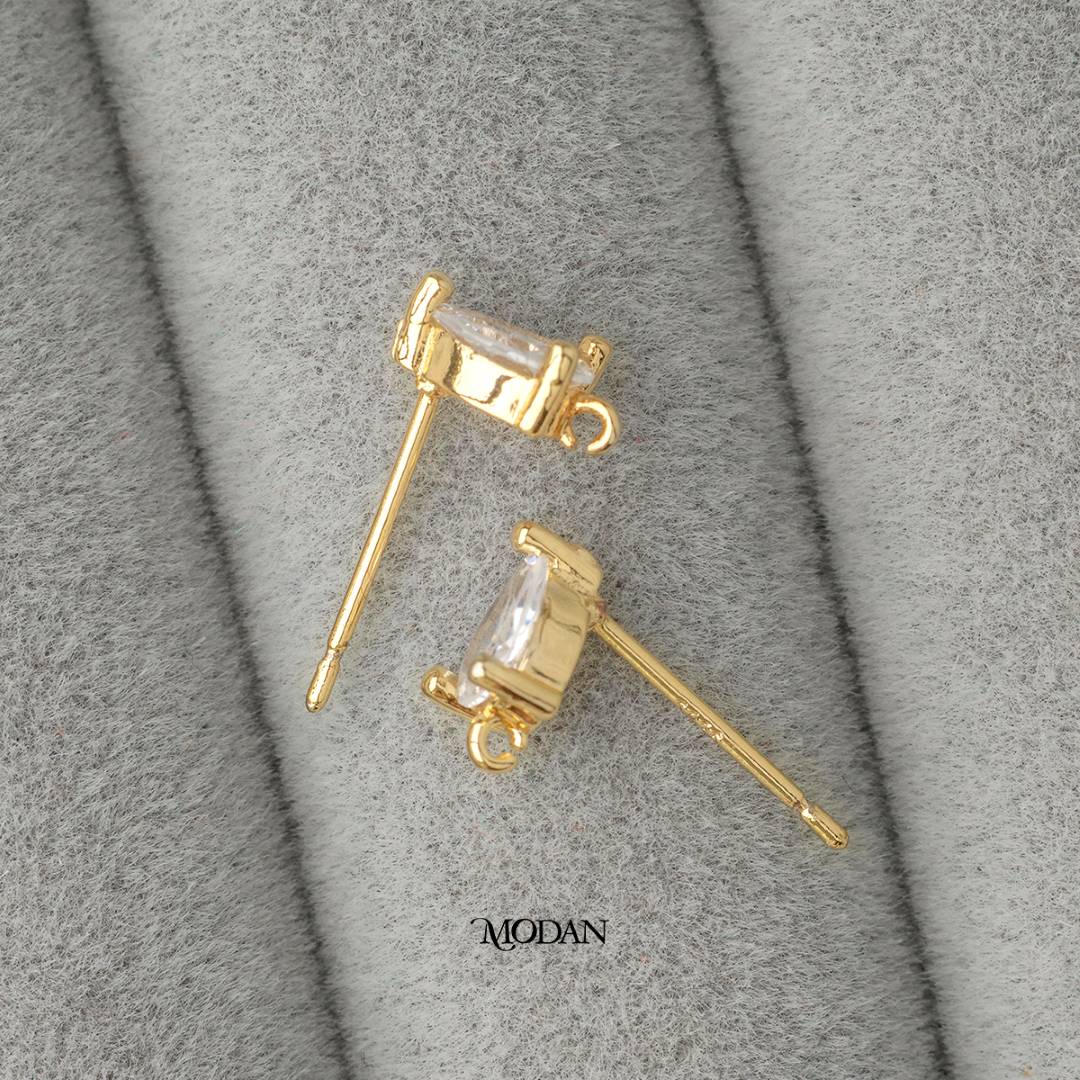 Teardrop Studs Earring DIY Earrings Findings Pengait Anting Tusuk Unfinished Hypoallergenic Sterling Silver