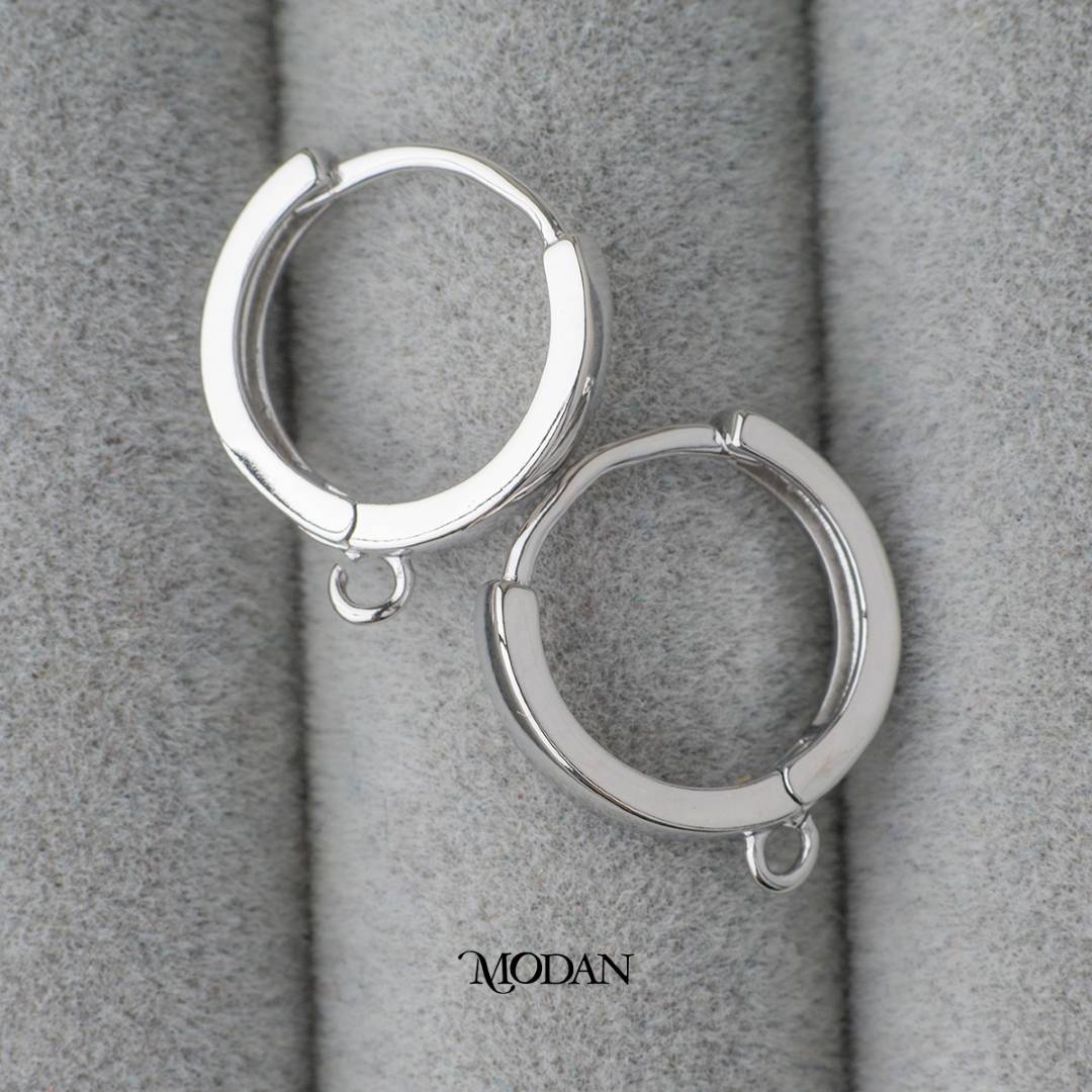 (17mm) Plain Hoop Earrings DIY Earrings Findings Pengait Anting Classic Unfinished Hypoallergenic Gold Filled