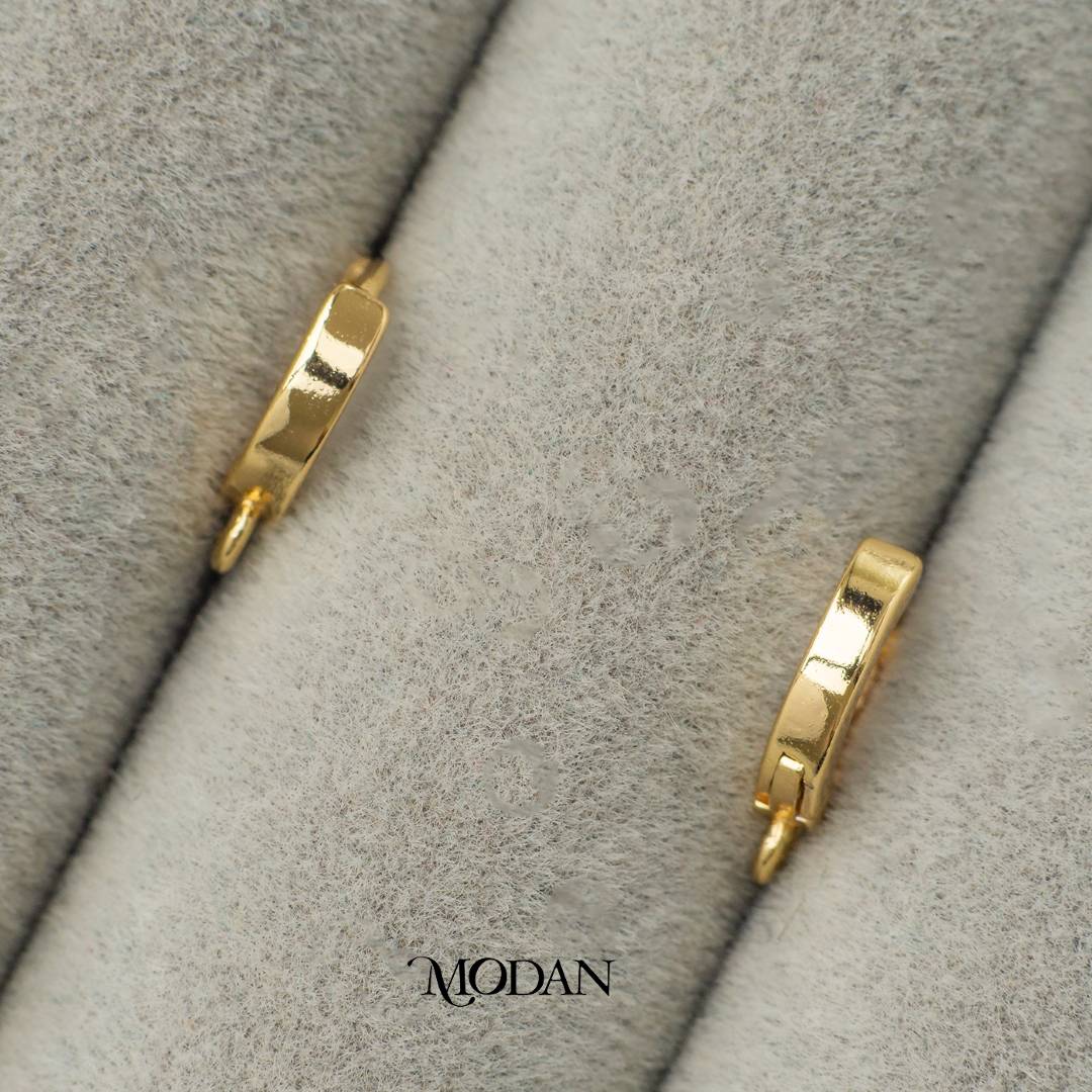 (11mm) Mini Plain Round Huggie Earring DIY Earrings Findings Pengait Anting Bulat Kecil Unfinished Hypoallergenic Gold Filled
