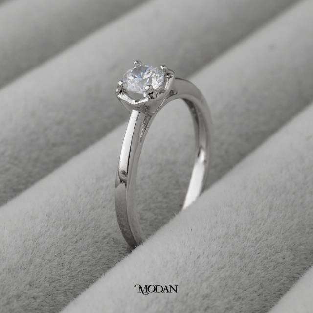 Plain Minimalist Solitaire Wedding Ring Cincin Minimalist Polos Hypoallergenic Gold Plated