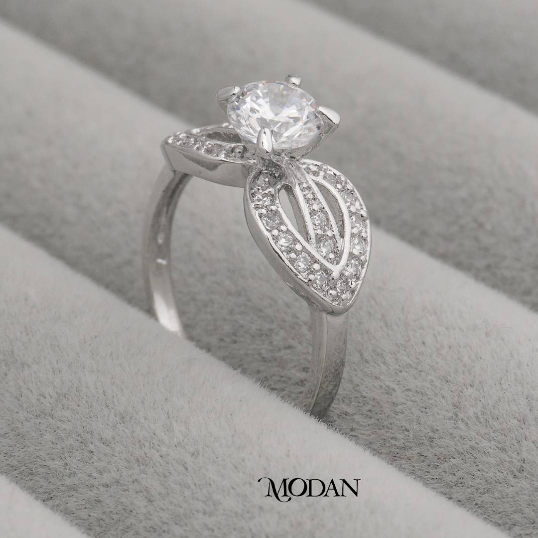 Angel Wings Solitaire Ring Cincin Sayap Malaikat Hypoallergenic Gold Plated