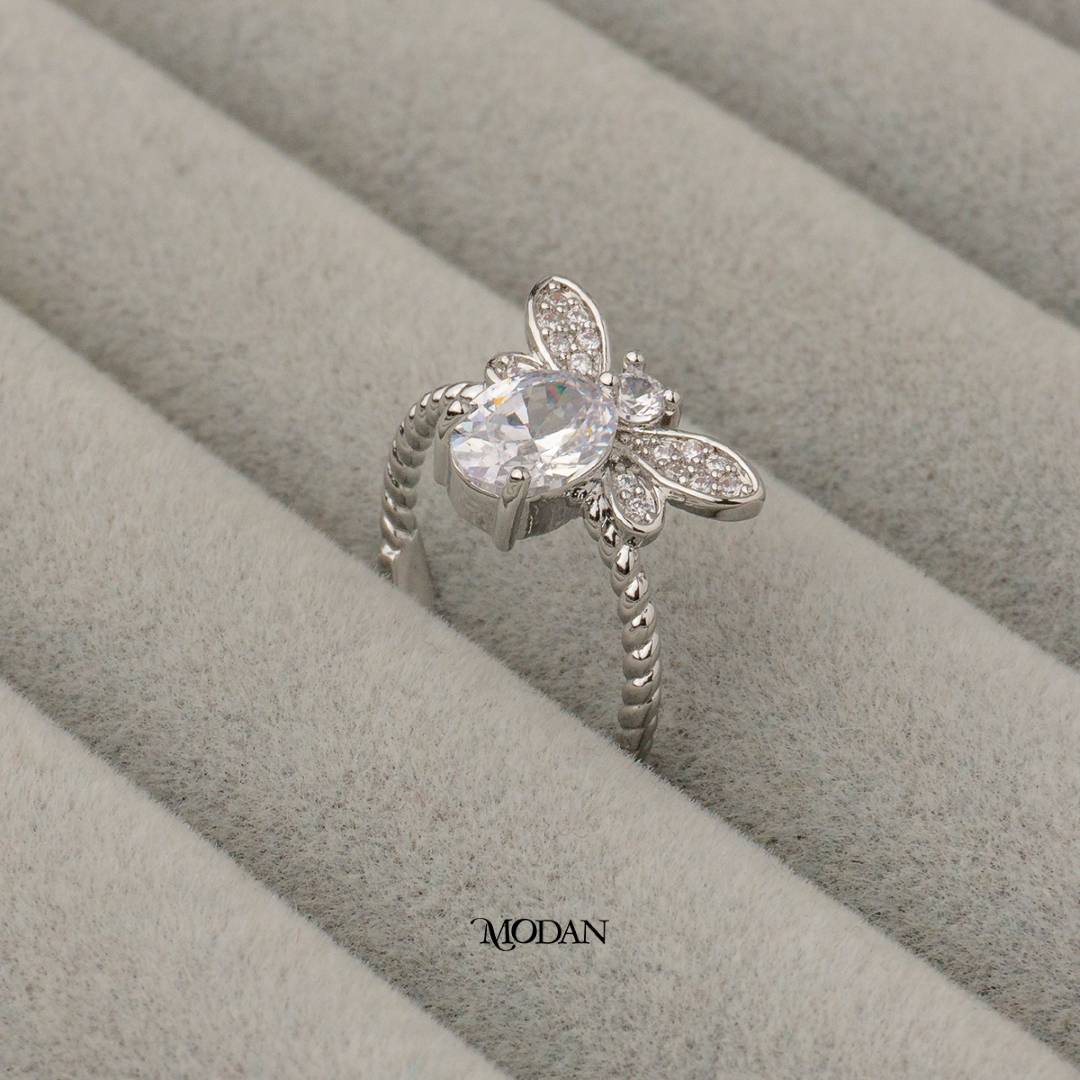 Bee Shaped Adjustable Ring Cincin Lebah Hypoallergenic Gold Plated