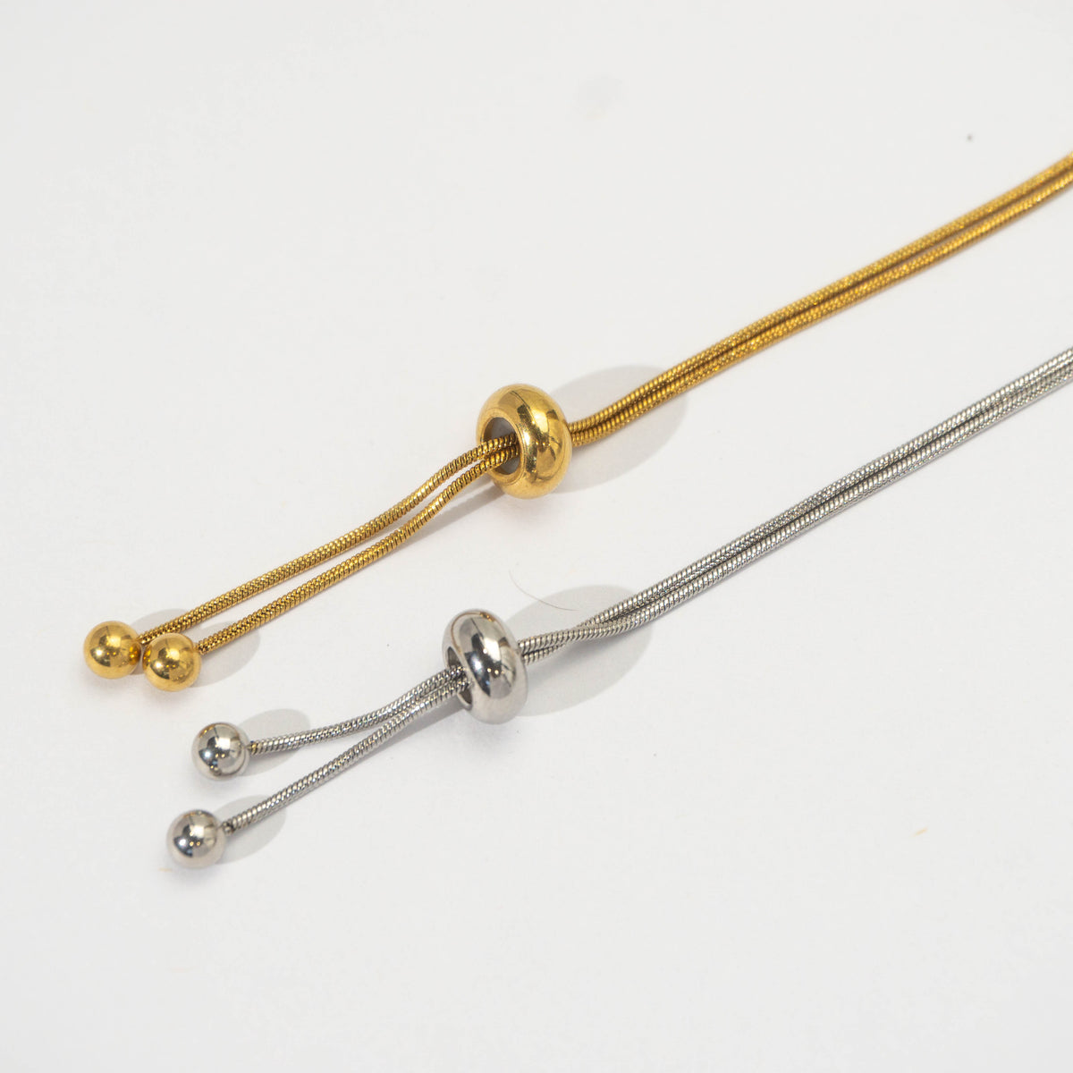 Unfinished Snake Chain Adjustable Bracelet DIY Gelang Adjustable Hypoallergenic Stainless Steel
