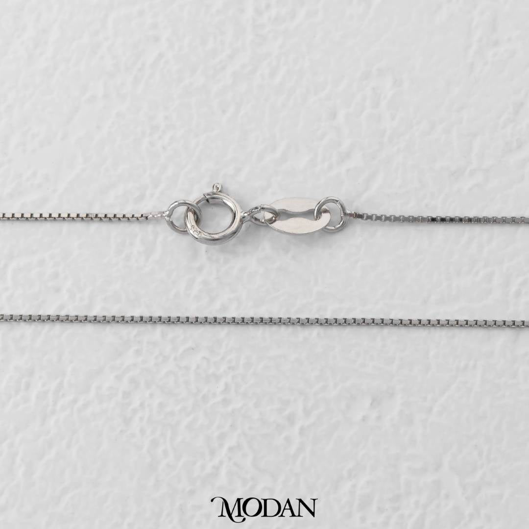 45cm Silver Box Chain DIY Chain Rantai Kalung Silver Polos Hypoallergenic S925