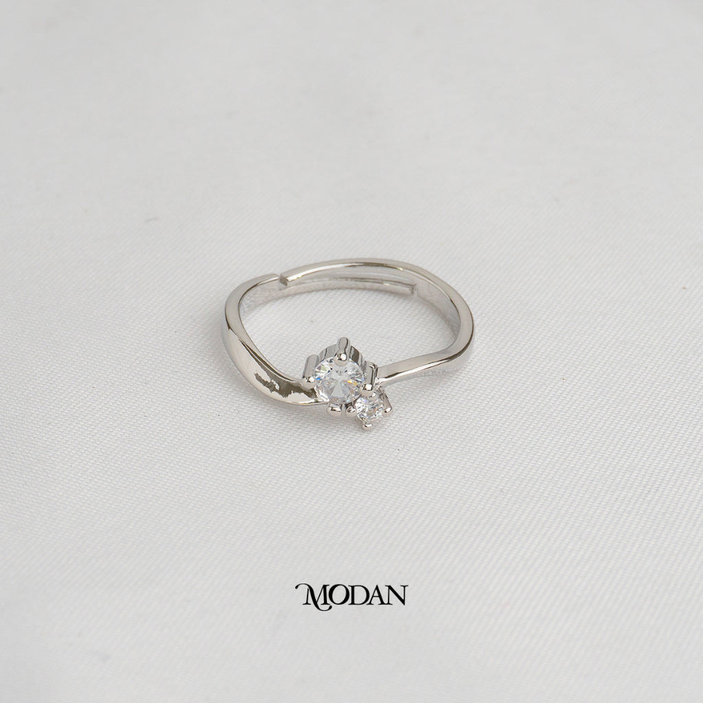 Teddy Bear Twisted Ring Cincin Beruang Ulir Hypoallergenic Gold Plated