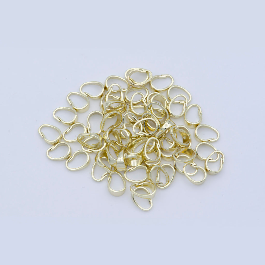 (5Pcs) Minimalist Pendant Hook DIY Closure Pengait Liontin Hypoallergenic Gold Filled