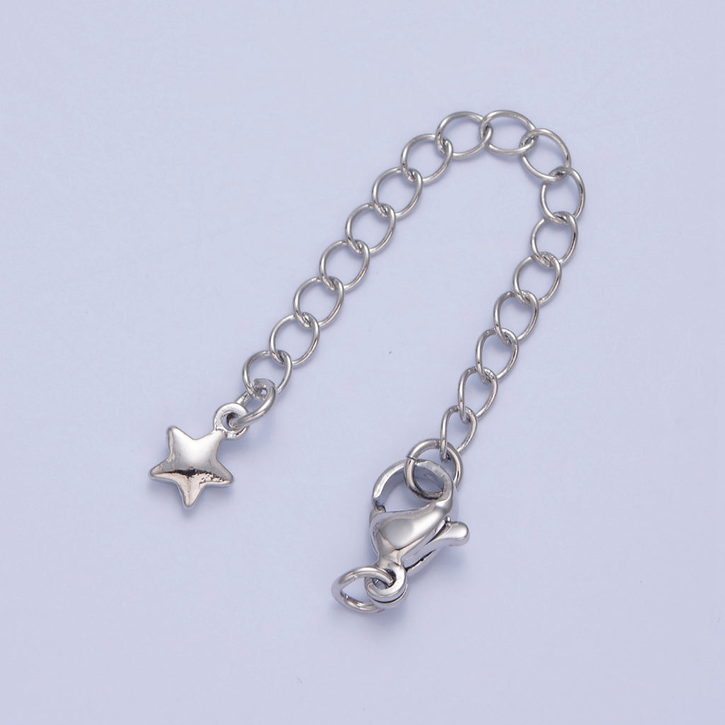 Star Chain Extender Lobster Claps DIY Necklace Closure Rantai Tambahan Kalung/Gelang Bintang Hypoallergenic Gold Filled
