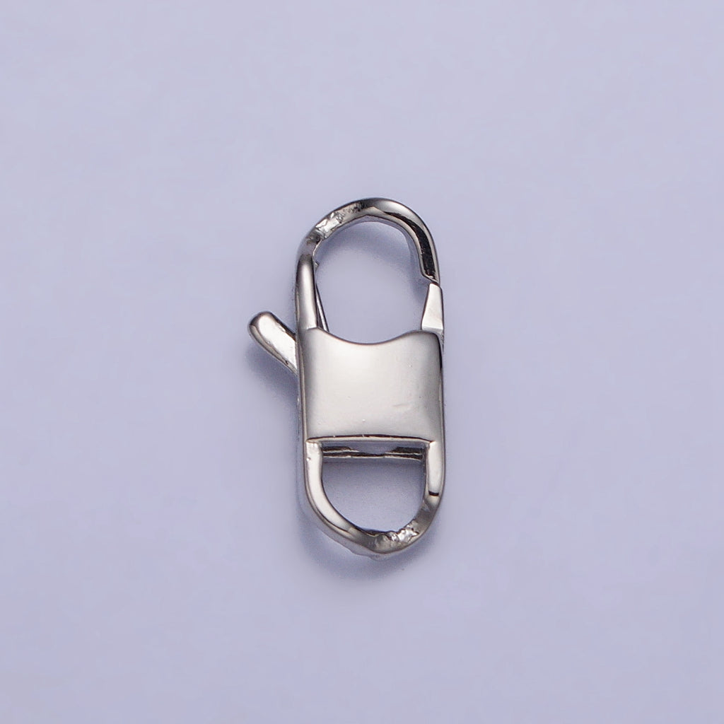 Curved Lobster Clasps Geometric DIY Necklace Closure Pengait Kalung / Gelang Hypoallergenic Gold Filled